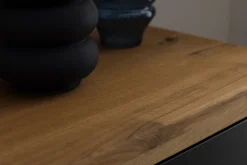 Sideboard BOGOTA 150 x 96 cm Wildeiche massiv/anthrazit