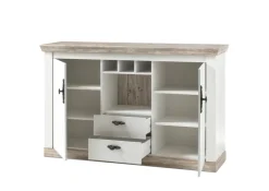 Sideboard FLORENZ 168 x 104 cm braun/weiß