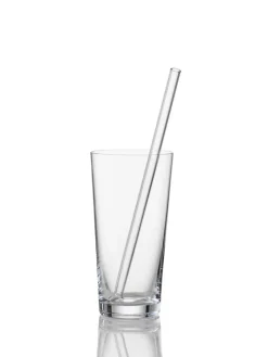 SIMAX exclusive Glastrinkhalm Set gerade EXKLUSIV 7-teilig 23 cm