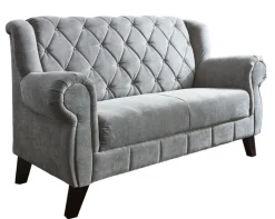 Sofa COSIMO Stoffbezug Grau ca. 170 x 99 x 82 cm