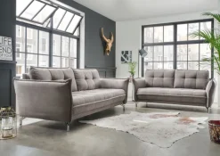 QUARTIER Sofa 2,5-Sitzer NANINI grau
