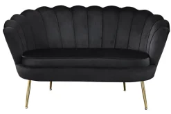 Sofa 2-Sitzer schwarz