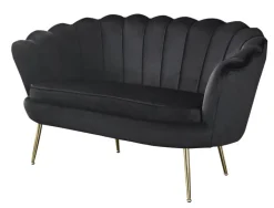 Sofa 2-Sitzer schwarz