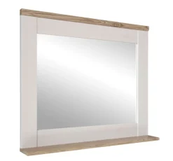 QUARTIER Spiegel CASA 80 x 70 cm braun/ weiß