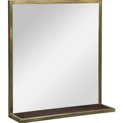 Spiegel GOLDEN BATH 62 x 66 cm Braun