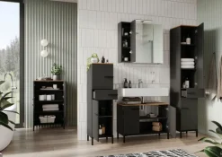 Spiegelschrank CORUS 76 x 71 cm Graphit