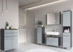 Spiegelschrank CORUS 76 x 71 cm Graphit