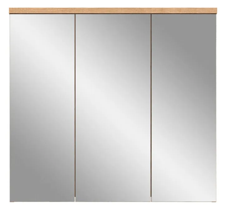 Spiegelschrank GRADO 80 x 75 cm Eiche
