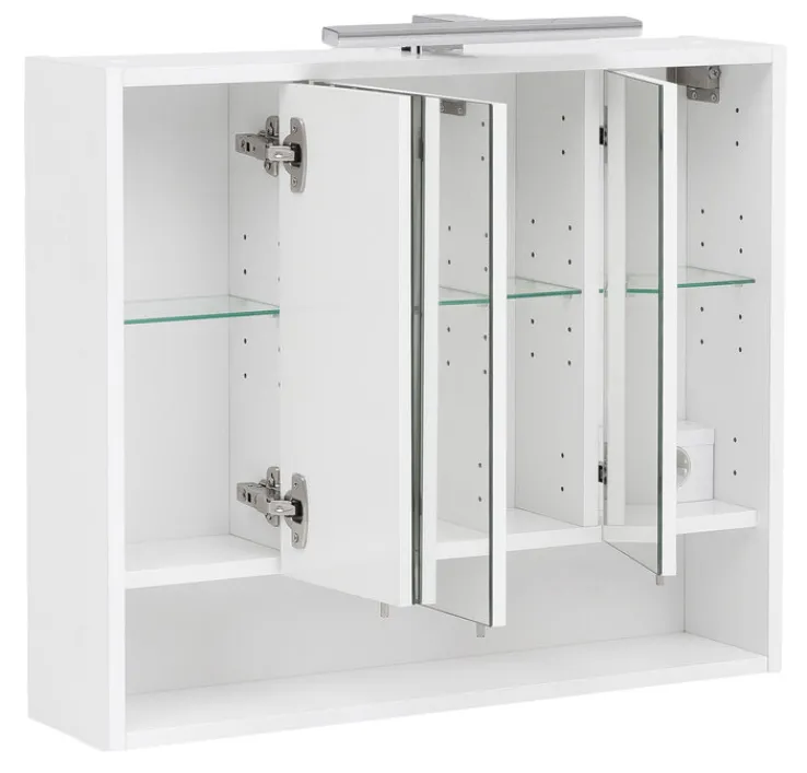 Spiegelschrank KIMI 70 x 65,6 cm kreideweiß