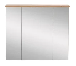 Spiegelschrank NORA 80,5 x 72,3 cm Eiche Landhaus