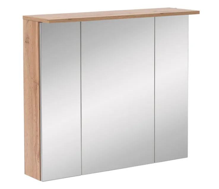 Spiegelschrank NORA 80,5 x 72,3 cm Eiche Landhaus
