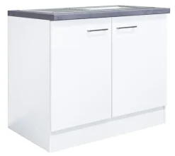 QUARTIER Spülenunterschrank MEGGIE 100 x 85 x 57 cm weiß