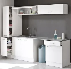 QUARTIER Spülenunterschrank PETE weiß