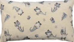 SPRÜGEL Kissenhülle Textil 50 x 30 cm Beige-Grau