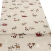 SPRÜGEL Tischläufer NAVIDAD FUNNY SANTA 38x90 cm Beige,Braun,Rot