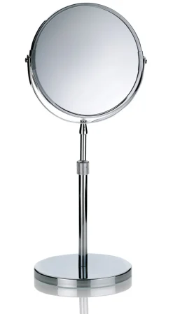 kela Standspiegel rund SILVANA 38 cm Rahmen silberfarbig