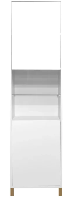 Standvitrine LINDOS 51 x 192 cm weiß