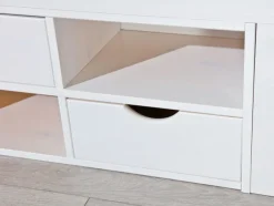 Kinder Stauraum-/Funktionsbett LAURO 180 x 200 cm weiß