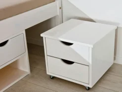 Kinder Stauraum-/Funktionsbett LAURO 180 x 200 cm weiß