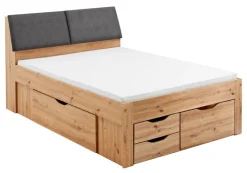 Kinder Stauraum-/Funktionsbett MAXI 140 x 200 cm braun
