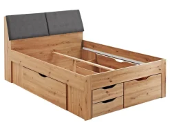 Kinder Stauraum-/Funktionsbett MAXI 140 x 200 cm braun