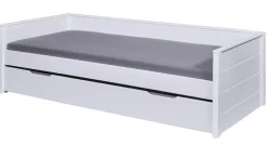 Stauraum-/Funktionsbett NIELS 90 x 200 cm weiß