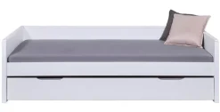 Stauraum-/Funktionsbett NIELS 90 x 200 cm weiß