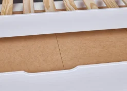 Stauraum-/Funktionsbett NIELS 90 x 200 cm weiß