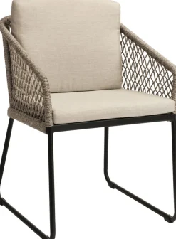 STERN Dining Gartenstuhl ODEA 2er Set schwarz /cremebeige