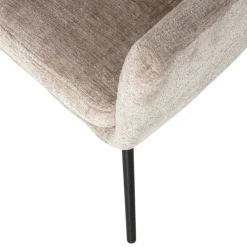 Stuhl mit Armlehnen KAM 2er Set sand/schwarz