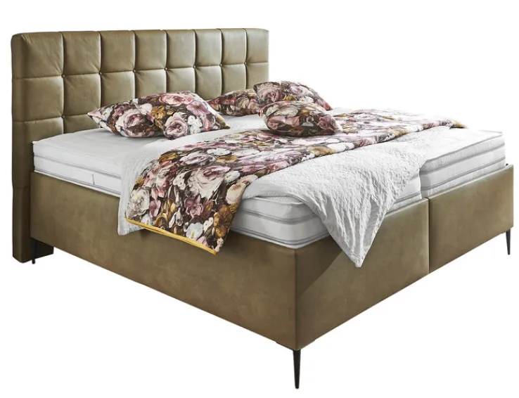 SYSTEMPOLSTER Polsterbett ALESSANDIRA 180 x 200 cm braun