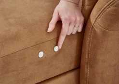 SYSTEMPOLSTER Wohnlandschaft ANDERLECHT-DK SF zimtbraun