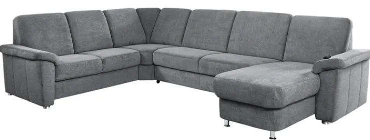 SYSTEMPOLSTER Wohnlandschaft GENK-C SF denimgrau