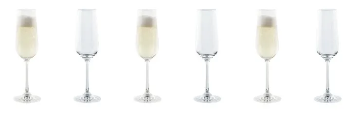 TAFELWERT Sektkelch CHIARA 6er Set