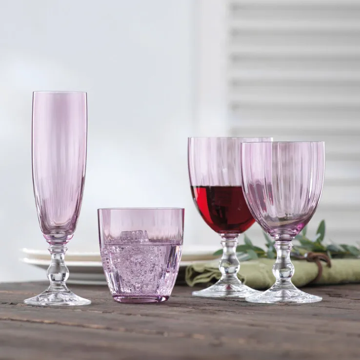 TAFELWERT Sektkelch GIORGIA 6er Set rosa