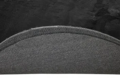 Teppich NOVARA 80 cm rund anthrazit