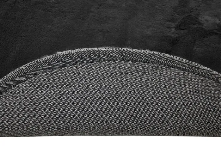 Teppich NOVARA 80 cm rund anthrazit