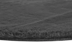 Teppich NOVARA 80 cm rund anthrazit