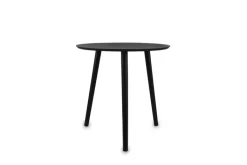 Tisch 2er-Set VILANA Ø 50 cm/Ø 45 cm schwarz