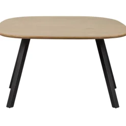 Tisch TABLO 130 x 130 cm Eiche massiv/schwarz