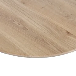 Tisch TABLO 130 x 130 cm Eiche massiv/schwarz