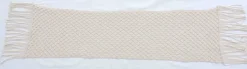 Tischläufer Macramé 140 cm weiß