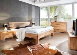 TRAUMWERKSTATT Bett 180 x 200 cm Kernbuche massiv