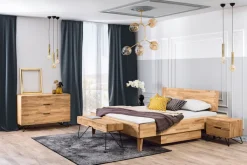 TRAUMWERKSTATT Bett ATLANTA 180 x 200 cm kernbuchebraun