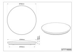 TRIO CCT LED Deckenlampe NAGANO weiß