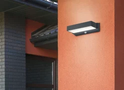 TRIO LED Außenwandleuchte CUANDO B grau