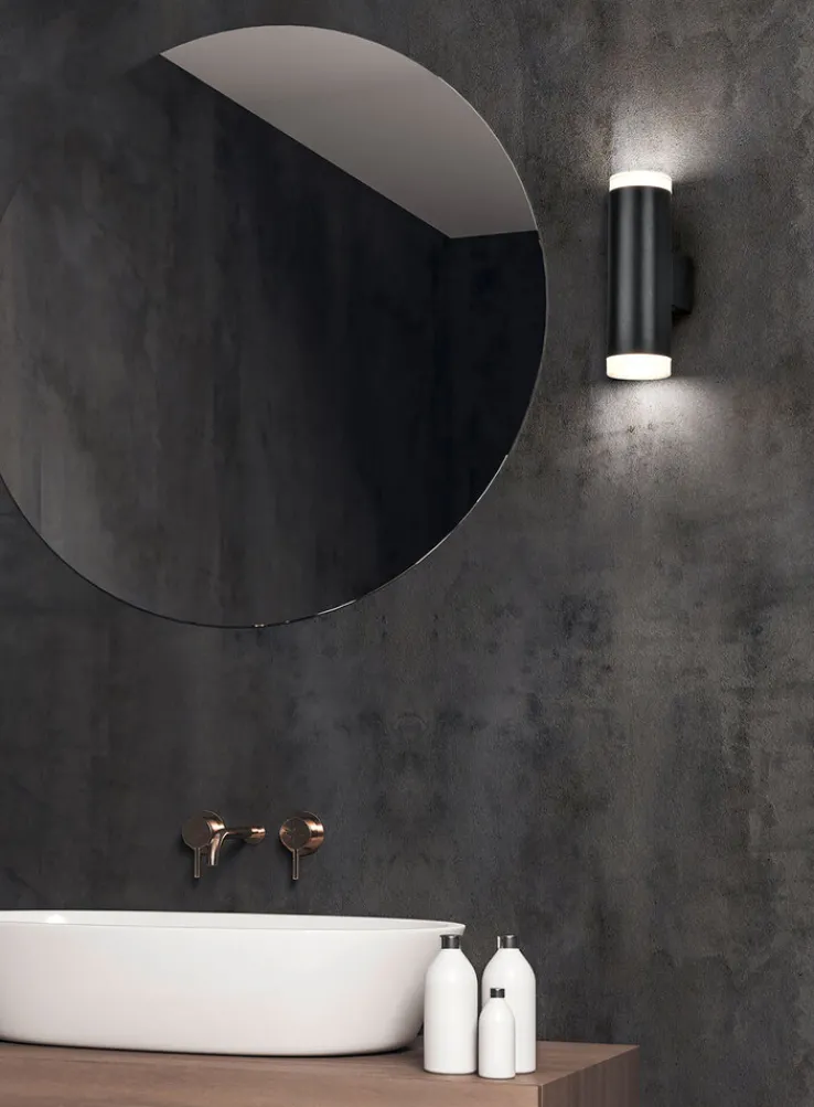 TRIO LED Badlampe RAY 16 cm schwarz