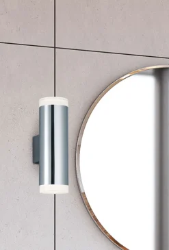 TRIO LED Badlampe RAY 16 cm schwarz