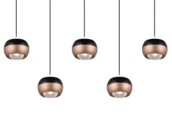 TRIO LED Balkenpendel TRS ORBIT 100 cm schwarz /coffee