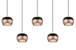 TRIO LED Balkenpendel TRS ORBIT 100 cm schwarz /coffee